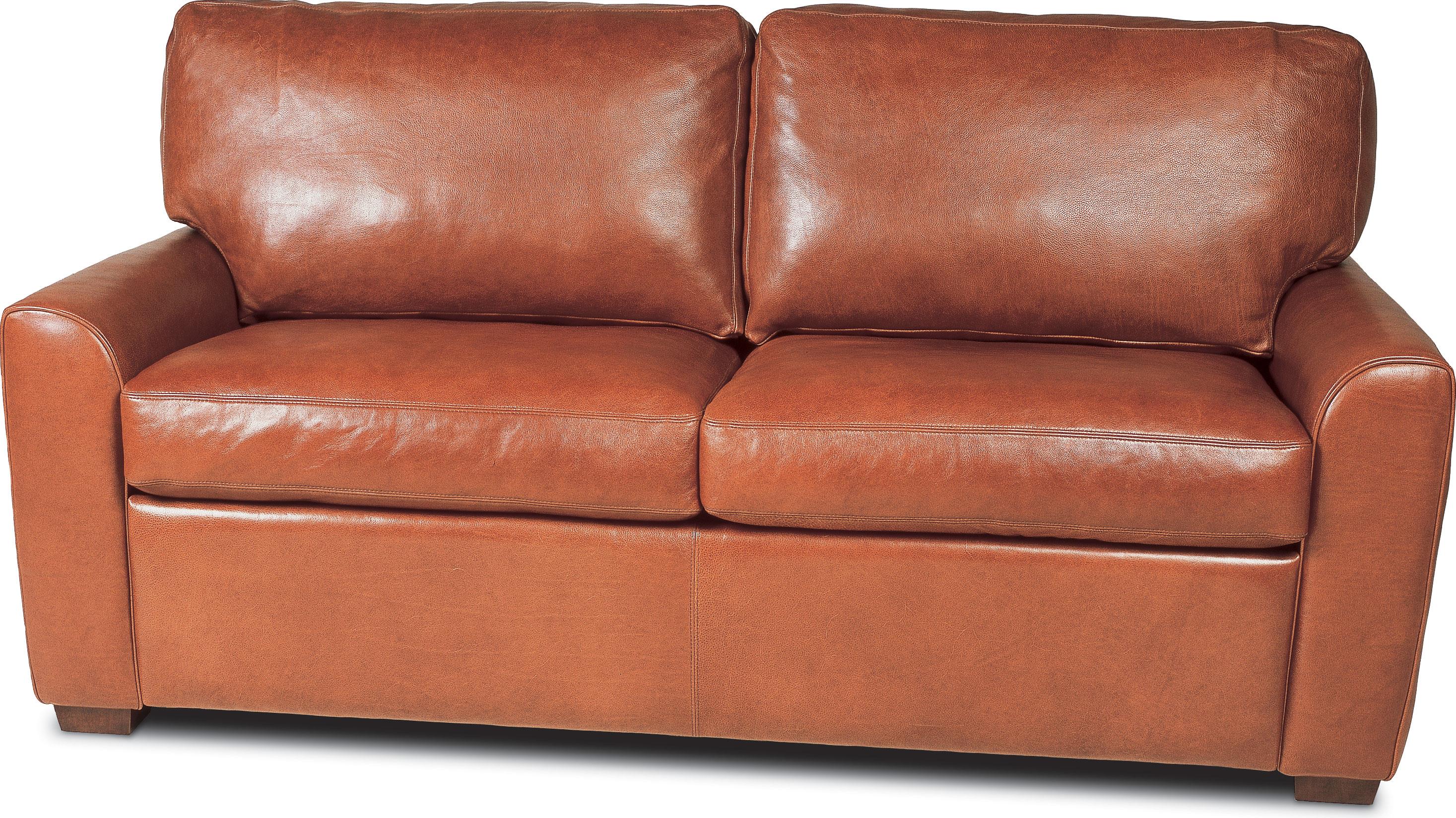 American shop leather loveseat